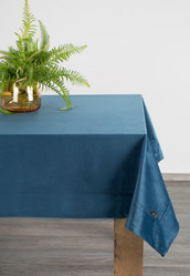 OBRUS VELVET 145 X 180 CM GRANATOWY