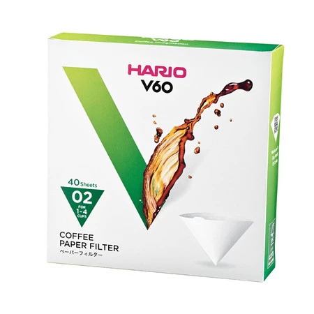 FILTRY PAPIEROWE DO DRIPPERA V60-02 (40 szt.) - HARIO