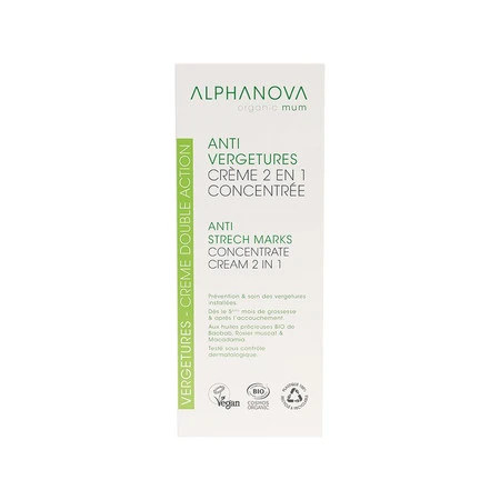 Alphanova Organic Mum, Krem Przeciw Rozstępom, 150ml
