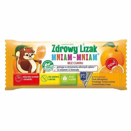 Starpharma − Zdrowy Lizak Mniam Mniam Pomarańcza − 6 g