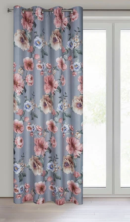 ZASŁONA GOTOWA GAJA 140 X 250 CM SZARY