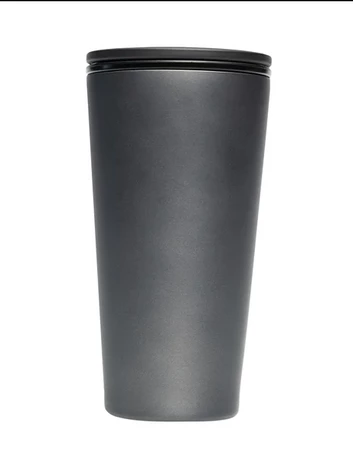 KUBEK SLIDE ZE STALI NIERDZEWNEJ ANTRACYT 420 ml - CHIC-MIC