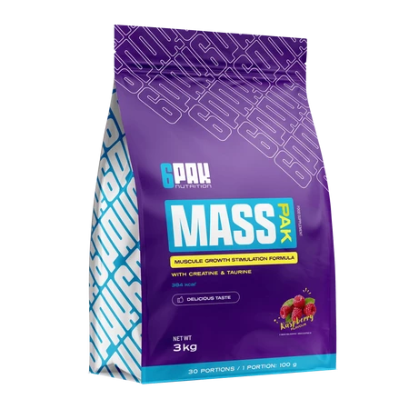 6PAK MASS PAK 3000g RASPBERRY