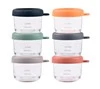 Beaba Zestaw pojemników słoiczków szklanych z zamknięciem 6 x 150 ml Sunrise color mix