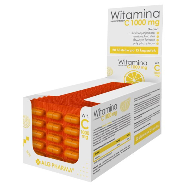 Alg Pharma Witamina C 1000 mg 300 kaps. - Nabea.pl