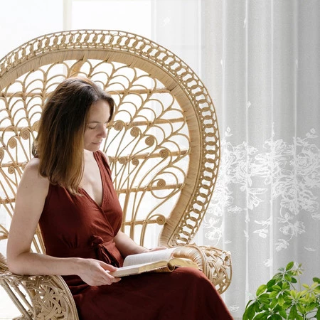 FIRANA GOTOWA ALEXIA 140 X 250 CM BIAŁY