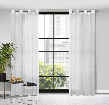 ZASŁONA GOTOWA CINDY 140 X 250 CM BIAŁY