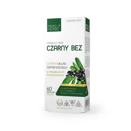 Medica Herbs Czarny Bez 520 mg 60 kap