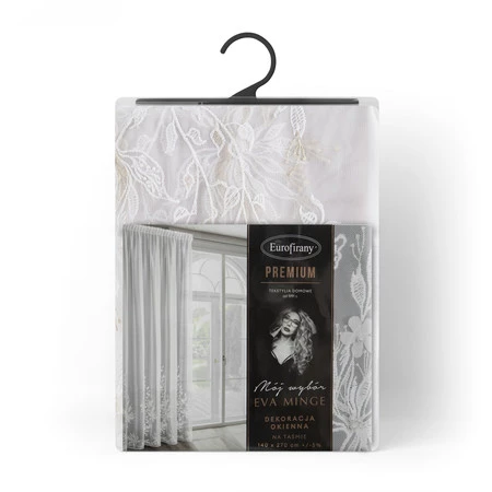 ZASŁONA GOTOWA JULIA NA TAŚMIE 140 X 270 CM BIAŁY