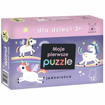 Dla Dzieci 3+. Moje pierwsze puzzle Jednorożce Kangur