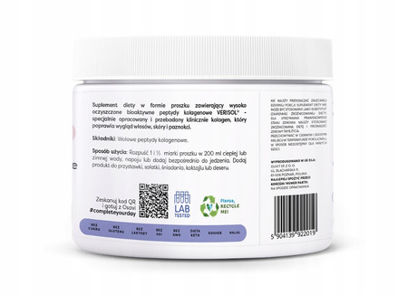 Osavi Kolagen Włosy, Skóra i Paznokcie, 150 g | 60 porcji