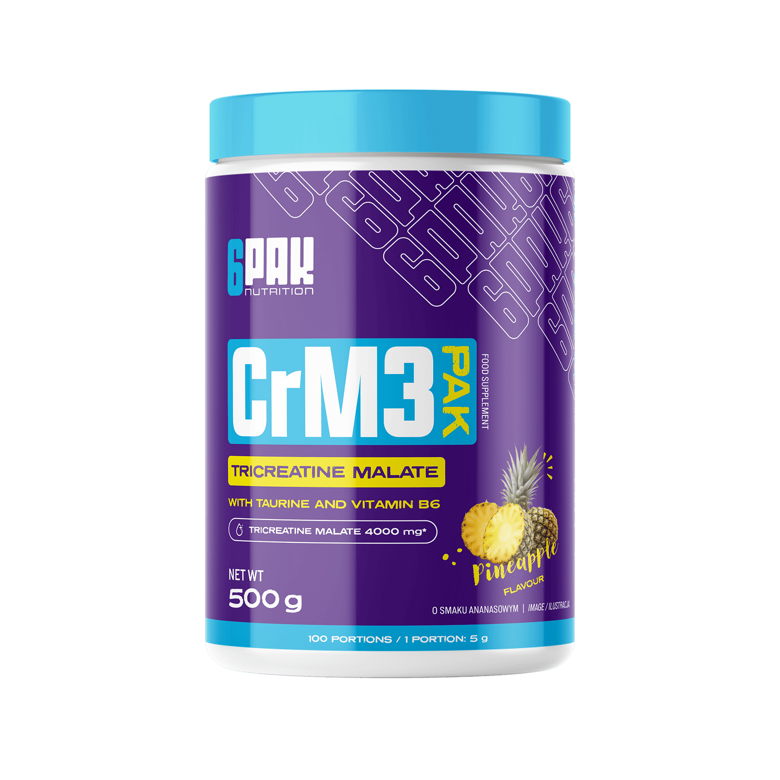 6PAK CrM3 PAK 500g JAR PINEAPPLE - Nabea.pl