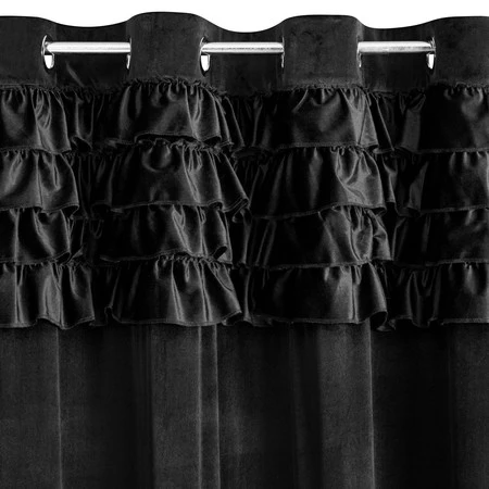 ZASŁONA GOTOWA ERIN 140 X 250 CM CZARNY