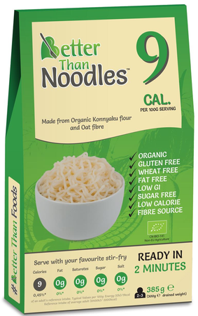 Better Than Foods Makaron Konjac Typu Noodle bezglutenowy bio 385g