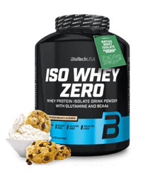 BioTech USA Iso Whey odżywka białkowa izolat 1816g smak ciasteczek z kremem