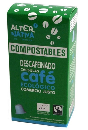 Alternativa − Kawa bezkofeinowa Arabica fair trade BIO − 10 kaps. do Nespresso