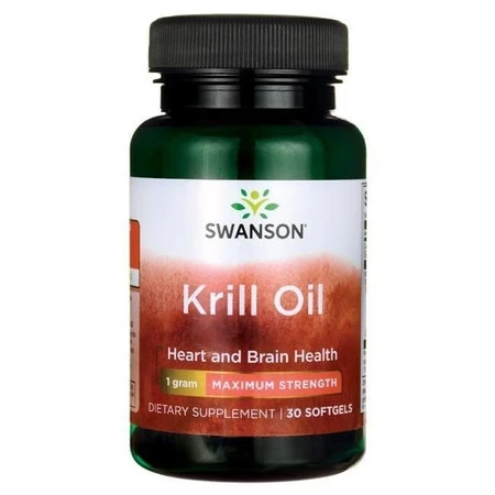 SWANSON Krill Oil 1000mg, 30sgels. - Olej z kryla