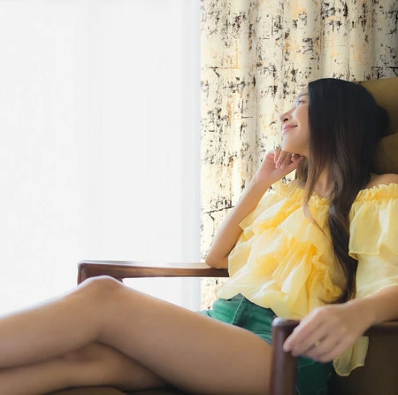 ZASŁONA GOTOWA TONIA 140 X 250 CM KREMOWY