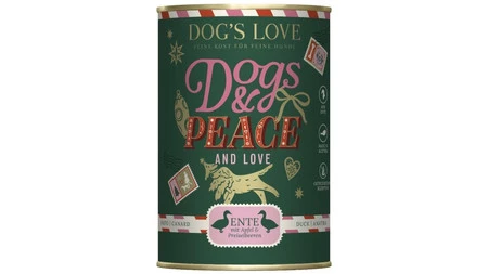 DOG'S LOVE Winter Menu Ente - Kaczka z jabłkami i żurawinami (400g)