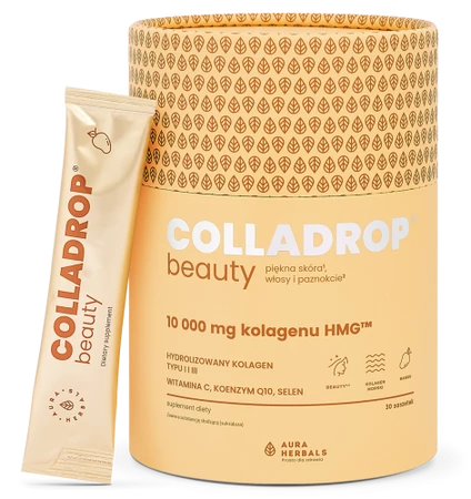 Colladrop® Beauty, kolagen HMG™ 10000 mg  Mango - 30 saszetek