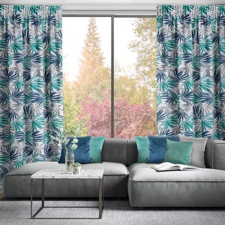 ZASŁONA GOTOWA D91 ELINA NA TAŚMIE 140 X 270 CM BIAŁY