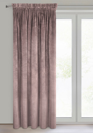 ZASŁONA GOTOWA VILLA NA TAŚMIE 140 X 270 CM PUDROWY RÓŻ