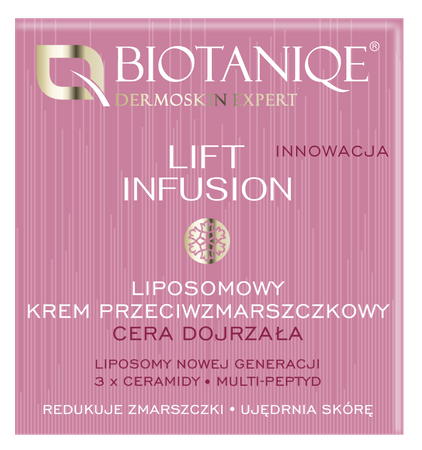 Biotaniqe - Lift Infusion, Liposomowy Krem Przeciwzmarszczkowy 50+, 50 ml