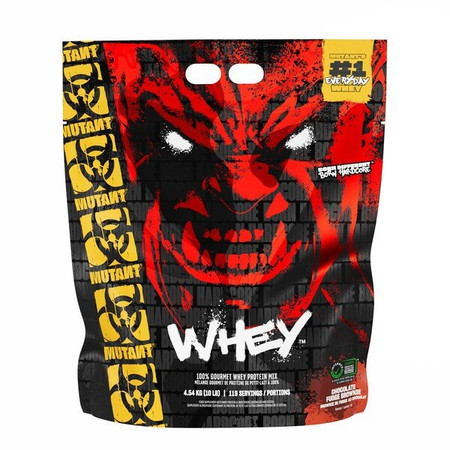 Mutant Whey odżywka białkowa: koncentrat, izolat, hydrolizat oraz fosfolipidy 4540 g smak Brownie z czekoladą i polewą