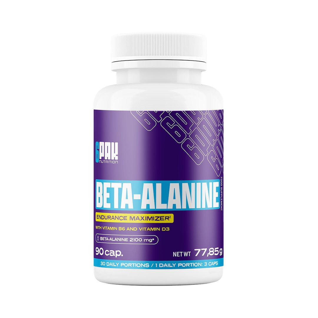 6PAK BETA-ALANINE Aminokwasy 90 kaps. - Nabea.pl