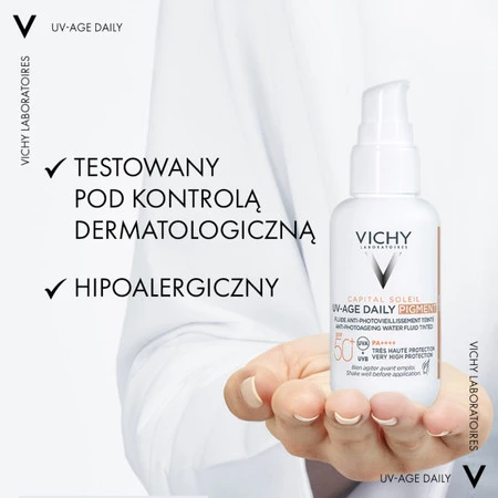 Vichy Capital Soleil UV-Age Daily lekki fluid koloryzujący SPF50+ 40 ml
