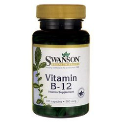 Swanson Witamina B 12 500 Mcg 100 K