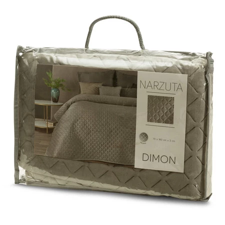NARZUTA DIMON 200 X 220 CM CIEMNOBEŻOWY