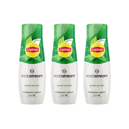 Zestaw: 3x SodaStream Syrop koncentrat Lipton Green Ice Tea 440 ml