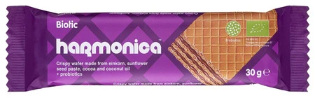 HARMONICA WAFELEK Z KREMEM MLECZNO - KAKAOWYM Z PROBIOTYKAMI BIO 30 g