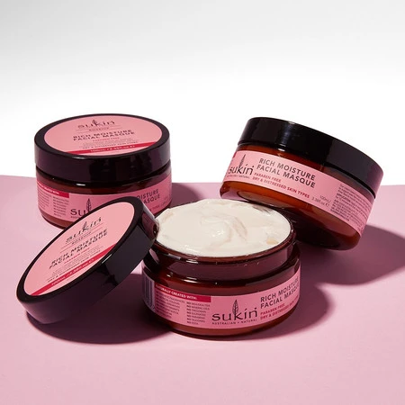 Sukin, ROSEHIP, Nawilżająca maseczka do twarzy, 100 ml