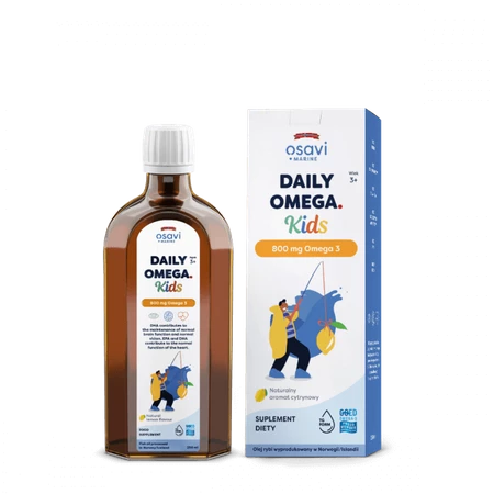 Daily Omega Kids 800 mg - smak cytrynowy (250 ml)