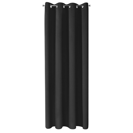 ZASŁONA GOTOWA LOGAN 135 X 250 CM CZARNY