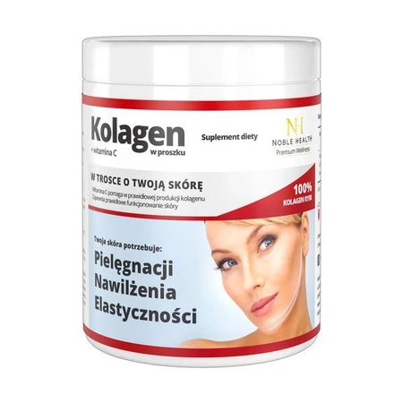 Noble Health Kolagen + witamina C w proszku 100 g