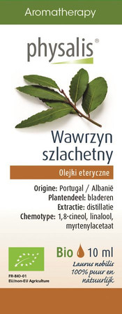 OLEJEK ETERYCZNY WAWRZYN SZLACHETNY  BIO 10 ml.