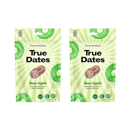 Zestaw 2x True Dates Sour Apple 100g