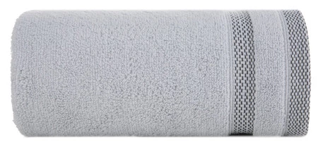 Ręcznik Riki (03), 70 x 140 cm, Srebrny