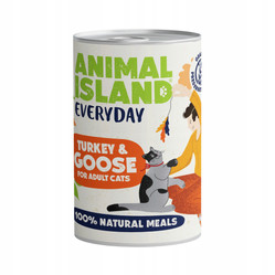 Animal Island Everyday indyk gęś - Karma Mokra dla Kota - 400g