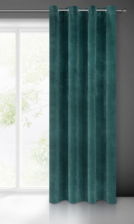 ZASŁONA GOTOWA VILLA 140 X 250 CM CIEMNOTURKUSOWY