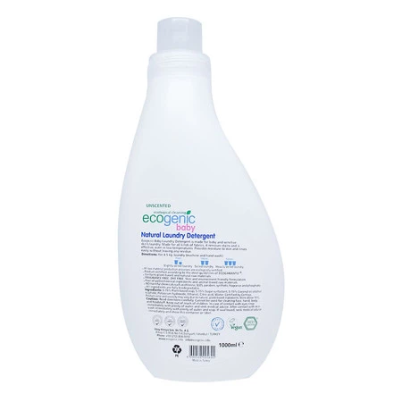 Ecogenic Baby, Hipoalergiczny płyn do zmiękczania ubranek dziecięcych, bezzapachowy, 1000 ml