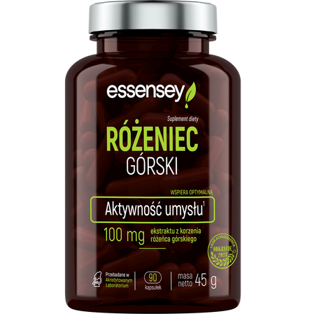 Essensey Różeniec Górski - suplement na aktywność umysłu - 90 kaps.