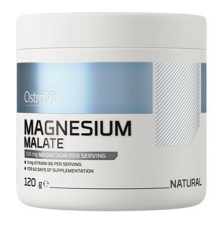 OstroVit Jabłczan Magnezu 120 g smak naturalny