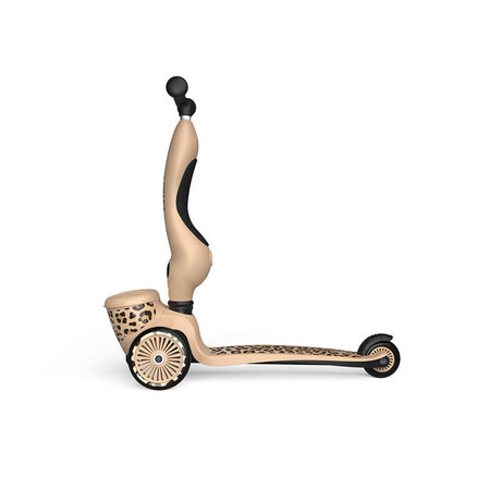 SCOOTANDRIDE Highwaykick 1 Lifestyle 2w1 Jeździk i hulajnoga z zamykanym schowkiem 1-5 lat Leopard