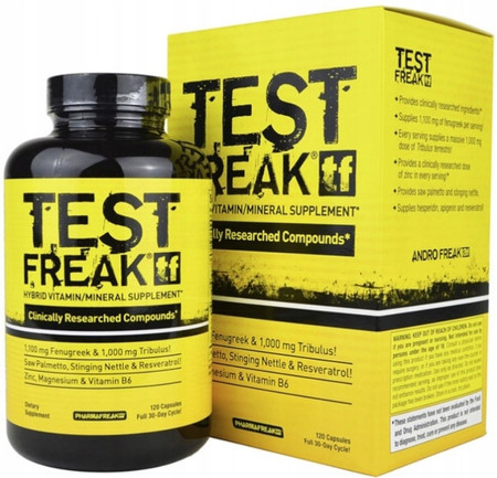PHARMAFREAK TEST FREAK booster testosteronu 120 kaps.