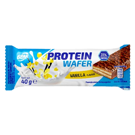 6PAK PROTEIN WAFER 40g VANILLA