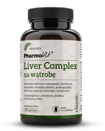 Pharmovit Liver Complex na wsparcie wątroby 90 kaps.